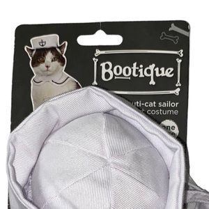 🔴 NWT Bootique Sailor hat and collar cat costume, OS, could also fit small dog